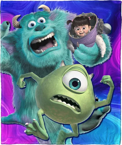 Vista 9 de Northwest Monsters Inc - Manta de seda táctil, 50 x 60 pulgadas, Mosters Festive Mosters