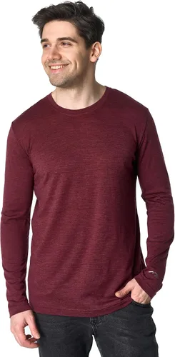 Vista 24 de Camisas 100% de lana merino para hombre, ropa interior térmica, capa base 190 negro