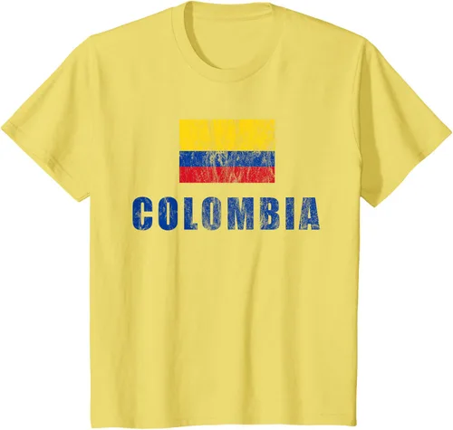 Vista 3 de Colombia Design Colombia Ropa Ropa Ropa Camiseta, Amarillo