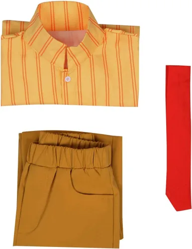 Vista 6 de Disfraz de Antonio para niños, camisa y pantalones, abrigo, uniforme de Halloween, Rojo
