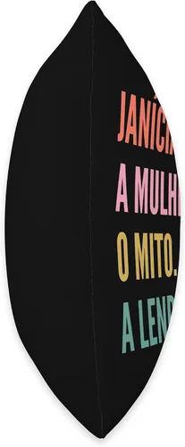 Vista 2 de Funny Portuguese First Name Design - Janícia Throw Pillow