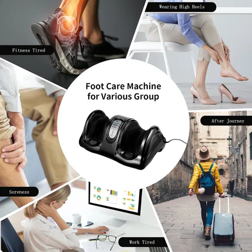 Vista 9 de Giantex Shiatsu - Máquina masajeadora de pies para pies, pierna y pantorrilla, tobillo para aliviar el dolor, regalo de spa, masaje de amasamiento