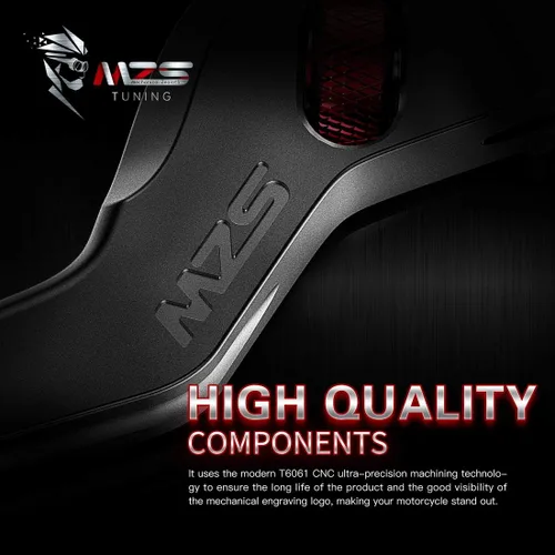 Vista 6 de MZS Palancas de embrague de freno de motocicleta negras para ruedas deslizadores de marco de motocicleta compatibles con MT09 FZ09 XSR900 FJ09