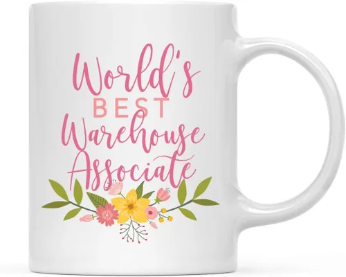Vista 81 de Andaz Press Taza de café de 11 oz, regalo de broma de la mejor abbuela del mundo, diseño floral, paquete de 1