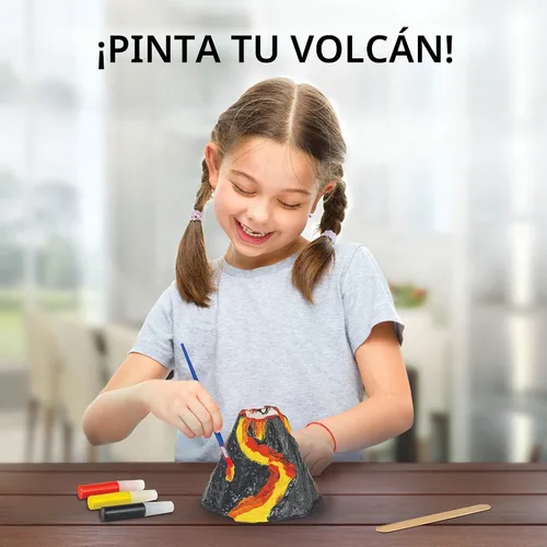 Vista 4 de Kit de Volcán Ultimate de National Geographic – Kit de ciencia volcánica en erupción para niños, 3 veces más erupciones, cristales pop que crean