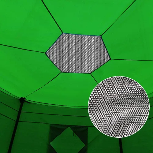 Vista 5 de Jump Tastic Trampoline Tienda de campaña para trampolín, tienda de campaña elástica con luz impermeable, Oxford premium con revestimiento