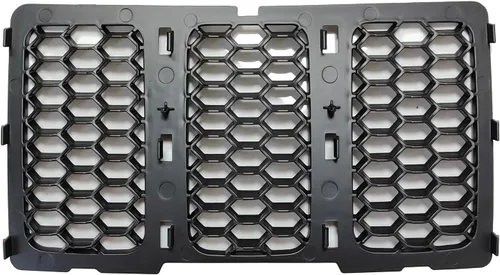 Vista 8 de Rejilla delantera de malla tipo panal Compatible con Jeep Grand Cherokee 2014 2015 2016
