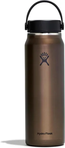 Vista 7 de Hydro Flask 24 Oz Botella de agua de la serie Trail ligera con tapa Flex ancha Obsidian - Botella de agua para senderismo