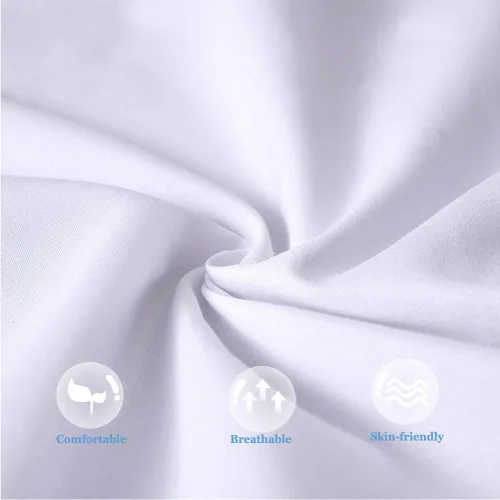 Vista 2 de Bafode Rellenos de Almohadas Decorativas 20'' x 12'' Juego de 1, Almohadas Decorativas de Plumón, Almohadas Decorativas Blancas de Lujo para Sillón