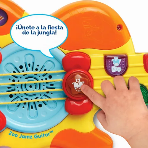 Vista 2 de Guitarra de juguete VTech Zoo Jamz, Empaque estándar, Amarillo
