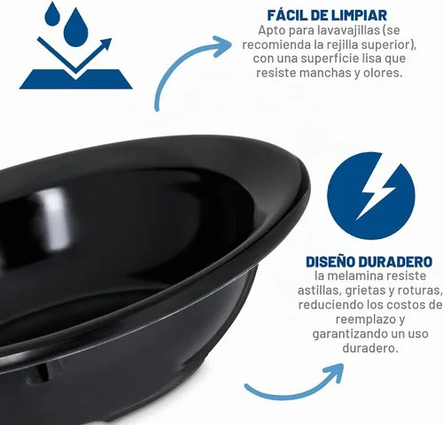 Vista 3 de Carlisle FoodService Products - Tazón reutilizable de plástico Kingline, tazón de frutas con borde para hogar y restaurante, de melamina, 4.75 Rojo