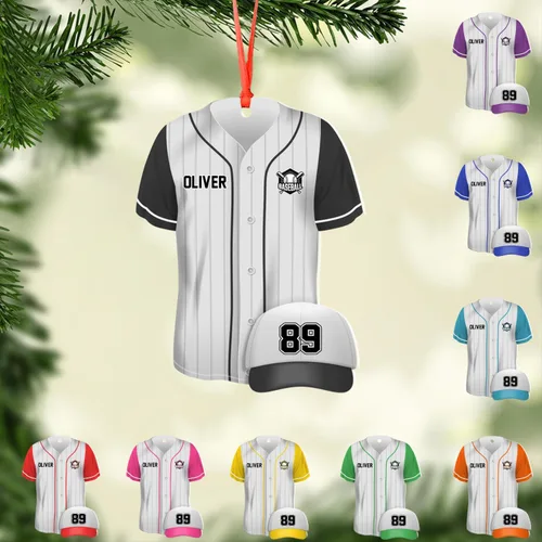 Vista 23 de Personalized Baseball Christmas Ornament Custom Player Gift Decor 25on335