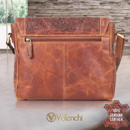 Vista 51 de VALENCHI Real Genuine Leather Women's Crossbody Purse/Bag With Adjustable Strap