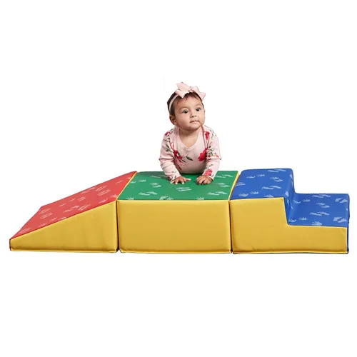 Vista 12 de ECR4Kids SoftZone Junior Little Me Climb Crawl and Slide, juego para principiantes, surtido, 3 piezas