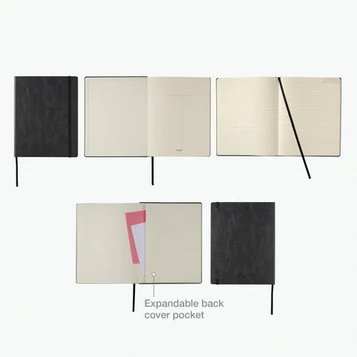 Vista 3 de Cuaderno Oxford, cuaderno de escritura rayado, cuaderno de escritor, cuaderno clásico para la escuela u oficina, 192 páginas, 7.5" x 9.5", tapa Negro