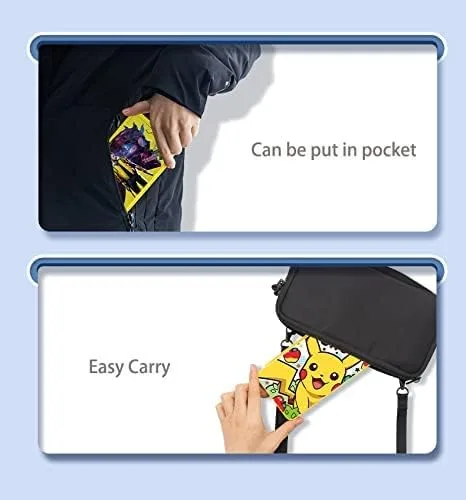 Vista 8 de PERFECTSIGHT Funda para tarjetas de juego Switch para Nintendo Switch LiteSwitch OLED, bonita funda rígida Kawaii, portátil, delgada, compacta, NS