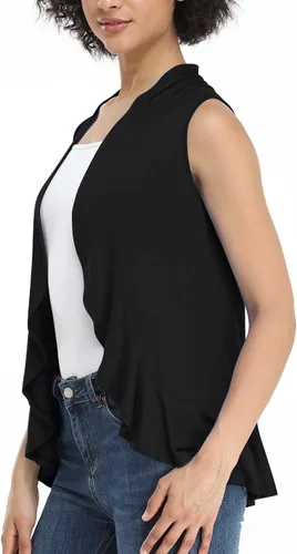Vista 2 de Xeoxarel - Chaleco sin mangas de mujer con parte delantera abierta (S-3XL)