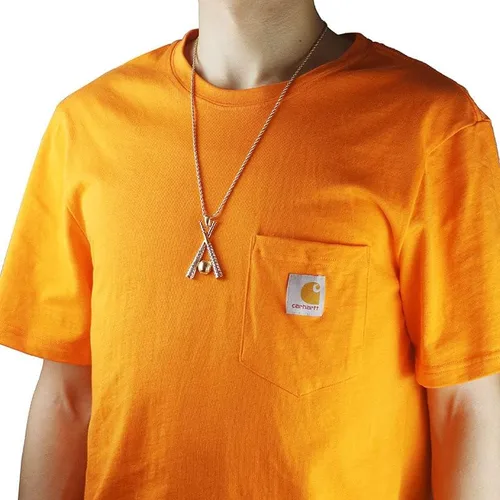 Vista 2 de tenghong2021 14k Basketball Pendant Necklace Stainless Steel Necklace Sports Hiphop Necklace Basketball Pendant Necklace I Love Basketball Necklace