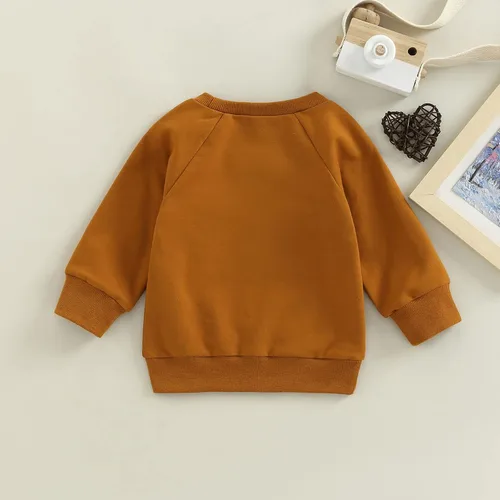 Vista 34 de Disfraz de Halloween para bebé, sudadera de calabaza con cuello redondo, suéter de manga larga, ropa de otoño