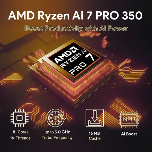 Vista 3 de Lenovo ThinkPad T16 G4 Pantalla de 16 pulgadas, AMD Ryzen 7 AI Pro 350