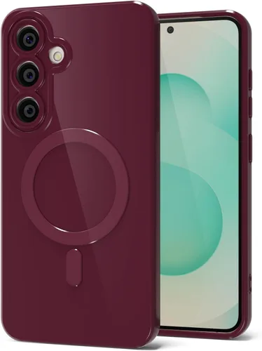Vista 153 de Svanove Funda magnética de silicona para Samsung Galaxy S22, compatible con Magsafe, bonita funda para mujer, goma de gelatina brillante delgada