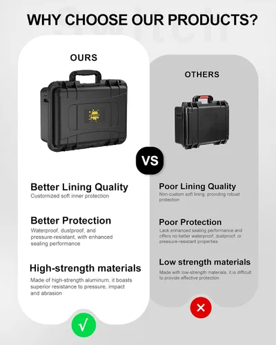 Vista 8 de DEVASO Carrying Case for Nintendo Switch/Switch OLED, Professional Deluxe Waterproof Travel Case Soft Lining Hard Case for Nintendo Switch OLED
