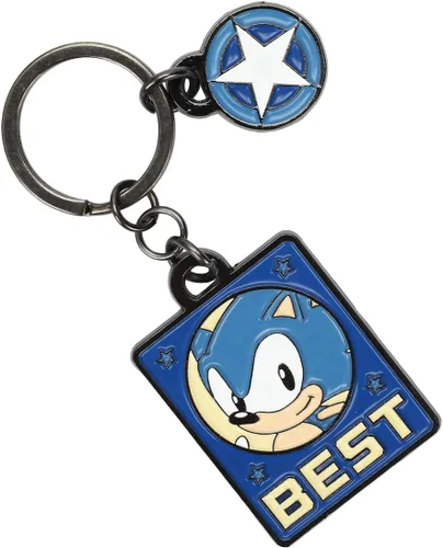 Vista 2 de Bioworld Sonic the Hedgehog Sonic & Tails Best Buds Llaveros (juego de 2), Multi colorido