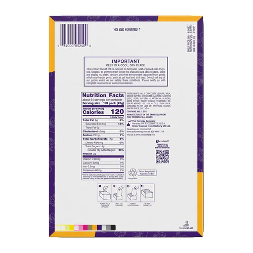 Vista 2 de CADBURY CARAMELLO - Barras de caramelo de chocolate con leche, tamaño King, 2.7 onzas (18 unidades) Barras de caramelo de chocolate con leche