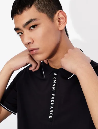 Vista 2 de AX ARMANI EXCHANGE - Polo de punto con cremallera para hombre
