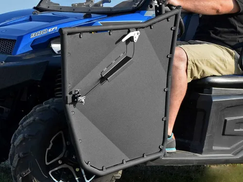 Vista 3 de SuperATV Puertas de aluminio compatibles con Polaris Ranger XP 900 2013+, ver ajuste, resistencia extra, recubiertas en polvo, resistentes a