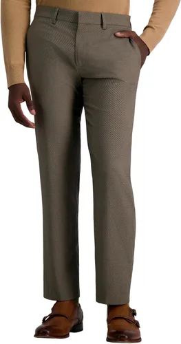 Vista 16 de Haggar Pantalones y Chaquetas de Traje por Separado Jmh Premium Stretch de Corte Entallado para Hombres Negro Sólido