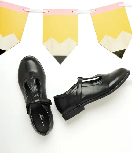 Vista 2 de bebe Zapatos planos para niña de cuero sintético Mary Jane, zapatos de uniforme escolar para niñas, zapatos casuales para niñas (5-7 niños grandes)