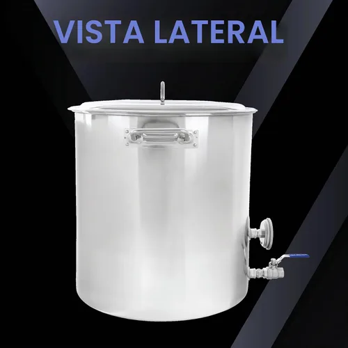 Vista 2 de CONCORD - Olla de acero inoxidable para preparar cerveza casera (accesorios sin agua) (20 cuartos de galón/5 galones)