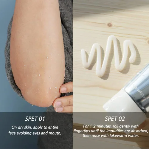Vista 3 de TheYEON Yo-Woo Gommage Gommage, gel pelador facial/de cuerpo completo, removedor de piel muerta para piel brillante y juvenil, 3.4 fl oz