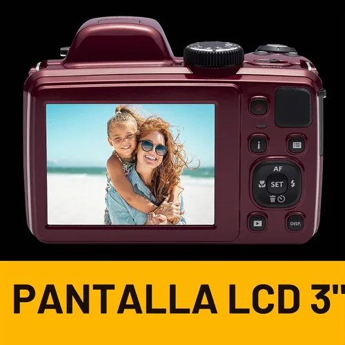 Vista 4 de KODAK PIXPRO Astro Zoom AZ401-RD - Cámara digital de 16 MP con zoom óptico de 40X y LCD de 3 pulgadas (rojo)