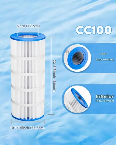 Vista 2 de Cartucho de filtro de natación de 100 pies cuadrados para Pentair