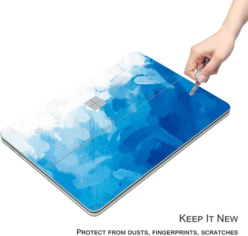 Vista 2 de Calcomanía protectora ultradelgada para Microsoft Surface Laptop Studio 2 2023, fácil aplicación, antiarañazos, sin residuos [pintura azul]