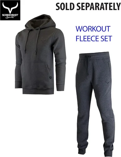 Vista 3 de SCREENSHOT Sports Sudadera deportiva con capucha y cremallera completa para hombre