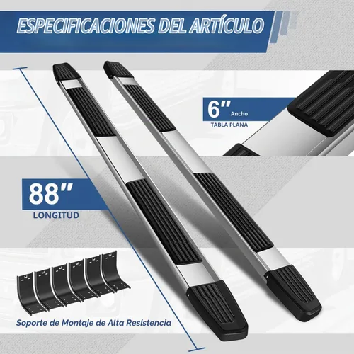 Vista 3 de Auto Dynasty - Estribos planos para Dodge Ram 1500-3500 Crew Cab 4DR 09-24