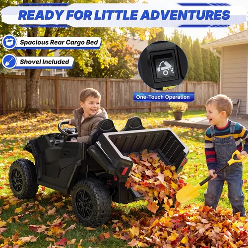 Vista 8 de Carrito de golf para niños de 24 V, carrito de golf para niños de 800 W con Negro
