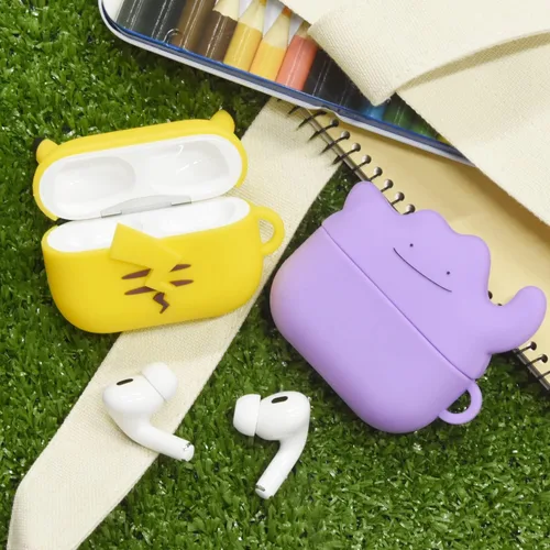 Vista 7 de Gourmandise POKE-810B - Funda de silicona compatible con AirPods Pro (2ª generación) / AirPods Pro, Metamon