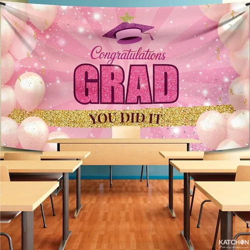 Vista 4 de KatchOn, Cartel de graduación 2026 – Grande, 72 x 44 pulgadas Cartel de felicitación de graduación Decoraciones de graduación 2026, suministros