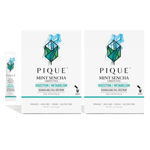 Vista 11 de Pique Cristales de té Sencha orgánico – Apoya la inmunidad y la energía – 14 palitos individuales (paquete de 1)