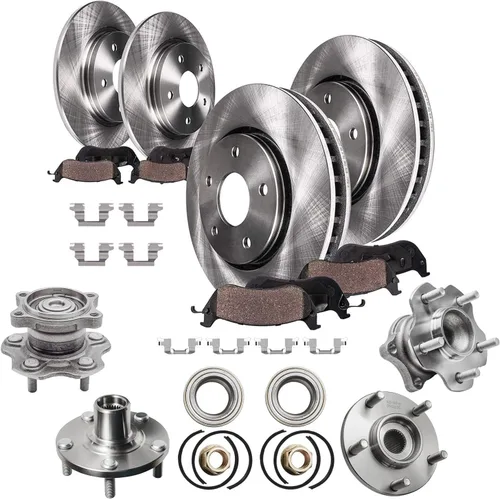 Vista 73 de Detroit Axle - Rotores de freno para Ford Mustang 2015 2016 2017 2018 2019 2020 2021 2022 2023 Rotores de freno de disco 2016 2017 2018 2019