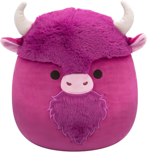 Vista 10 de Squishmallows Stokely el oso Kodiak marrón original de 12 pulgadas con vientre mullido y sombrero de pescador, peluche oficial de Jazwares