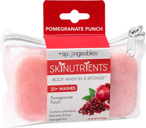 Vista 14 de Spongeables Jabón corporal en una esponja de más de 20 lavados, bayas de acai, 1 unidad