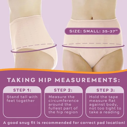 Vista 4 de Wearever Ropa interior de incontinencia para mujer para control de la vejiga con súper absorción, ropa interior reutilizable y lavable a prueba