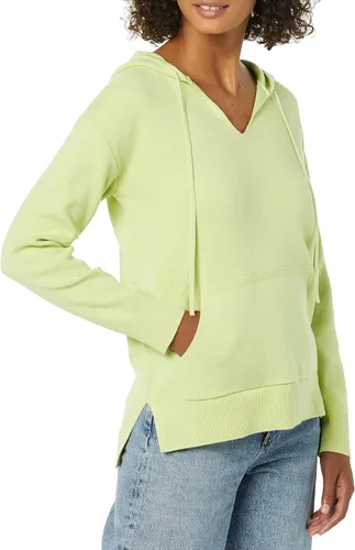 Vista 4 de Daily Ritual Women's Ultra-Soft Milano Stitch Drawstring Hoodie Sweater