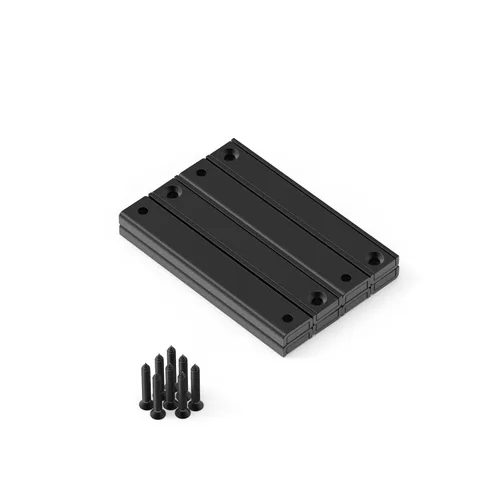 Vista 8 de Imanes rectangulares negros de neodimio de 16 libras con fuerza de tracción de 0.591 x 0.531 x 0.197 in, paquete de 16 con agujero avellanado