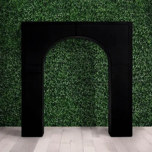 Vista 3 de Efavormart - Funda de arco de boda de elastano negro para soporte de arco de triunfo, cubierta elástica para telón de fondo con marco de globos, 7